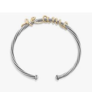 David Yurman te amo wire message bracelet